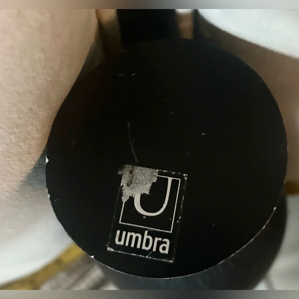 Umbra - Tall Ceramic Vase Black - Black Sheaf Vase - Teardrop Corn Husk texture